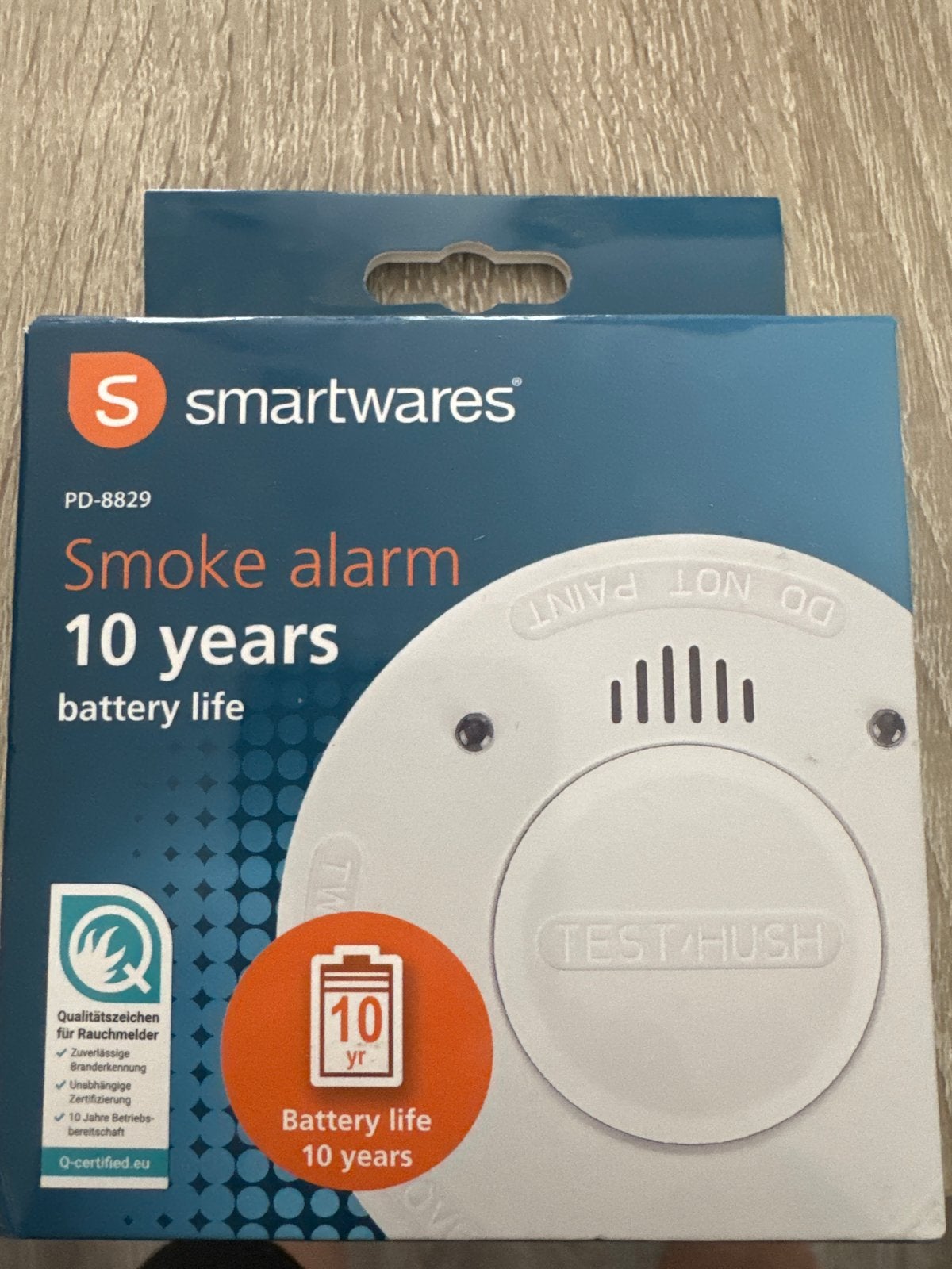 Smartwares PD-8829 Rookmelder met 10 jaar batterijduur, Ophalen of Verzenden, Nieuw, Detector, Sensor of Melder, Rook
