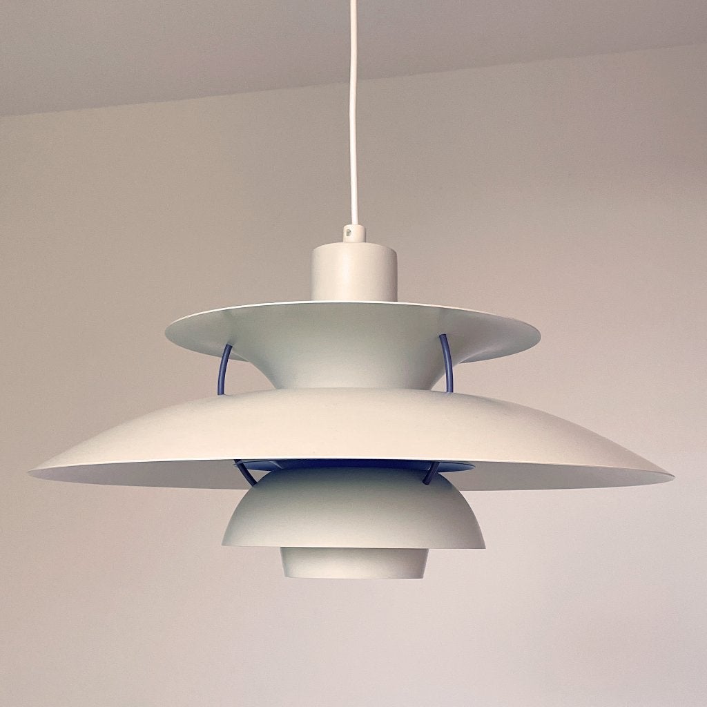 Poulsen PH5 LAMP wit vintage design Denmark MidCentury retro, Huis en Inrichting, Lampen | Hanglampen, Deens vintage Mid Century Modern design Nordic Scandi Japandi