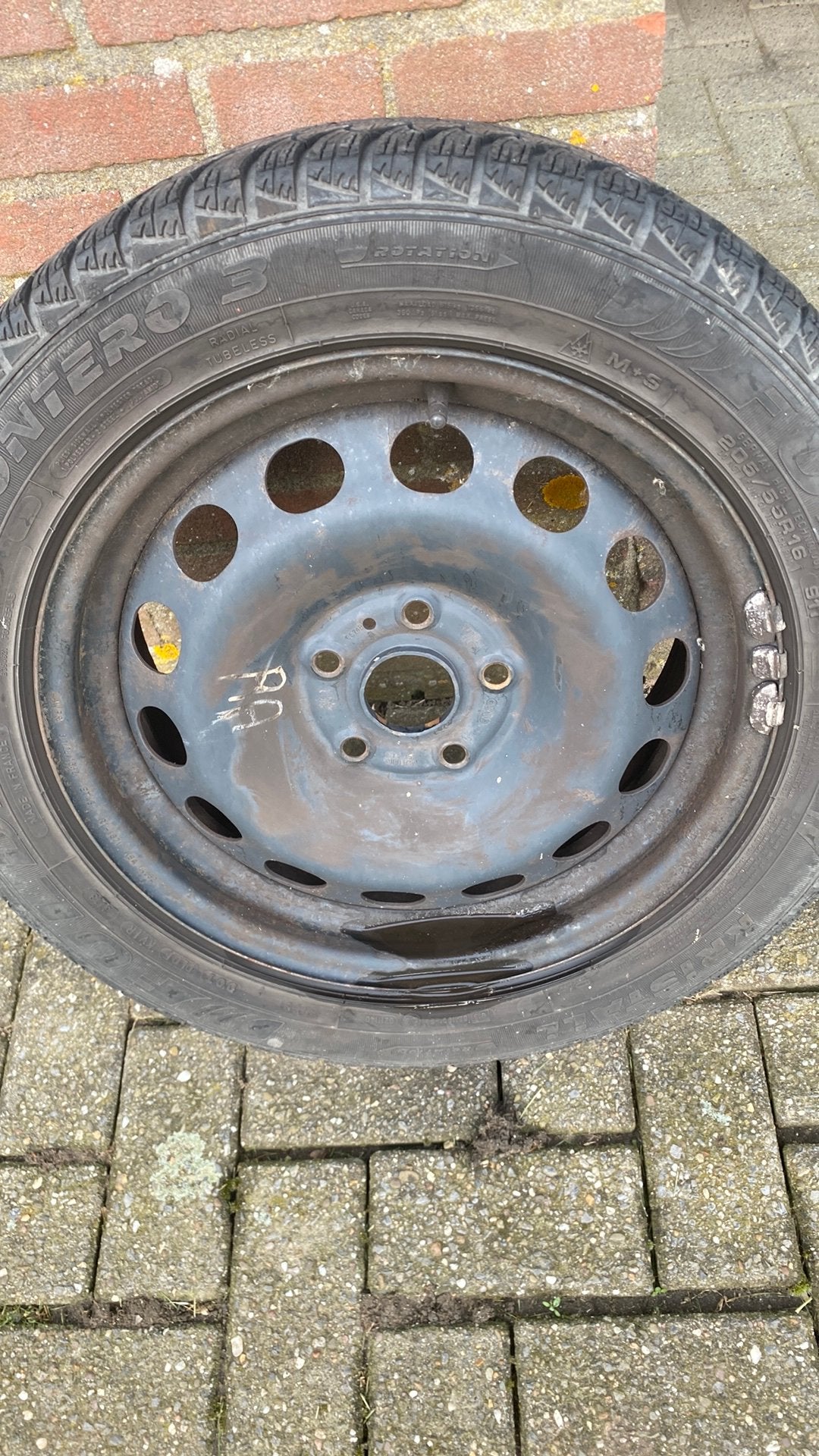 Audi wielen met winterbanden, Ophalen, Gebruikt