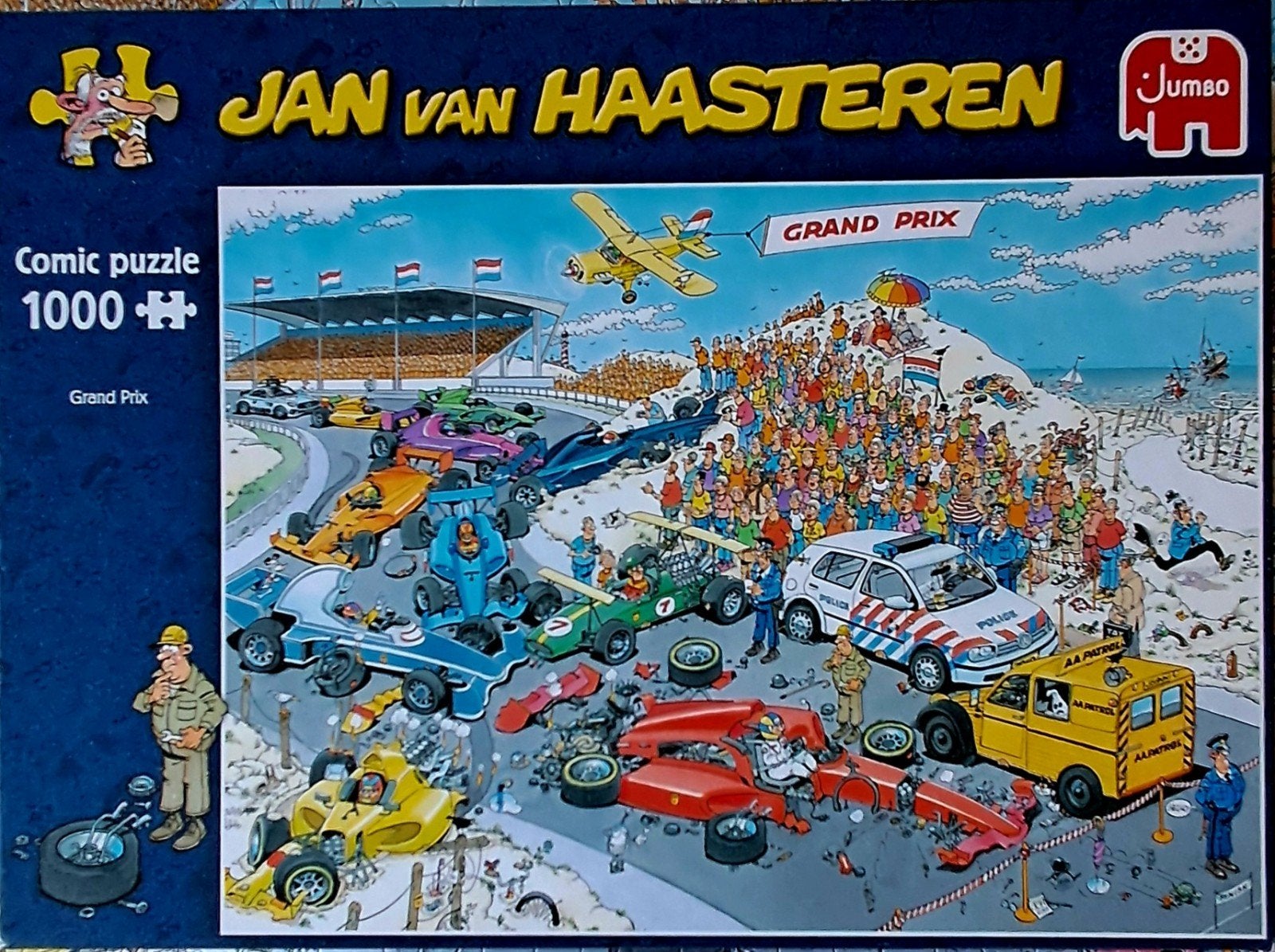 J.van Haasteren: Grand Prix 1000 stukjes, Ophalen, 500 t/m 1500 stukjes, Zo goed als nieuw