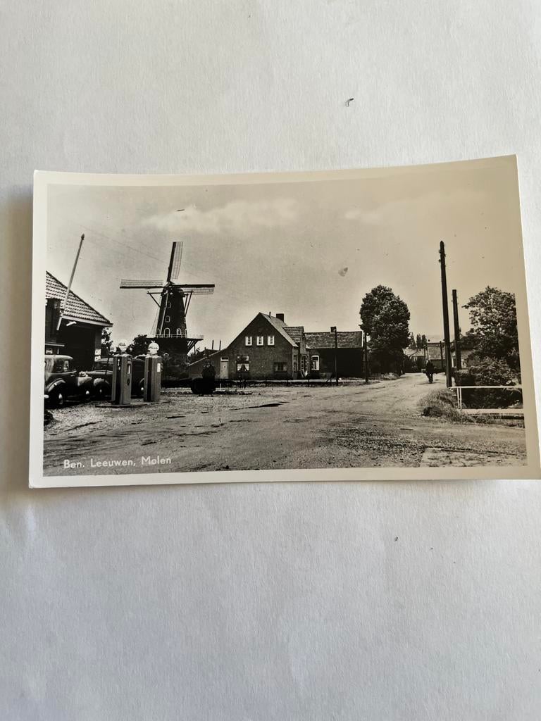 Ansichtkaart Ben. Leeuwen, Molen, Verzamelen, Ansichtkaarten | Nederland, Ophalen of Verzenden, 1940 tot 1960, Ongelopen, Gelderland