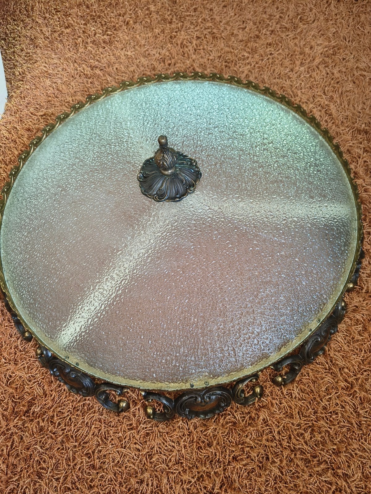 Antieke lamp plafonnière, Ophalen