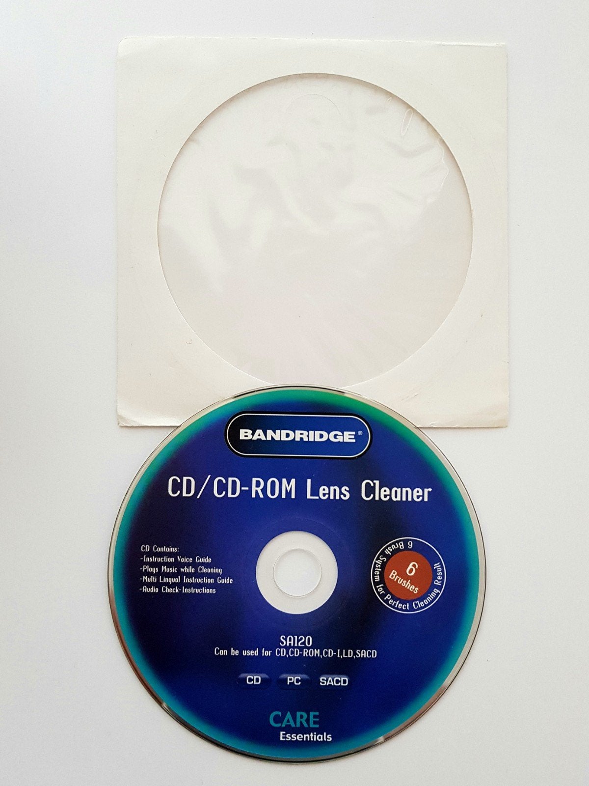 CD / CD-rom Cleaner Bandridge, Computers en Software, Ophalen of Verzenden, Zo goed als nieuw