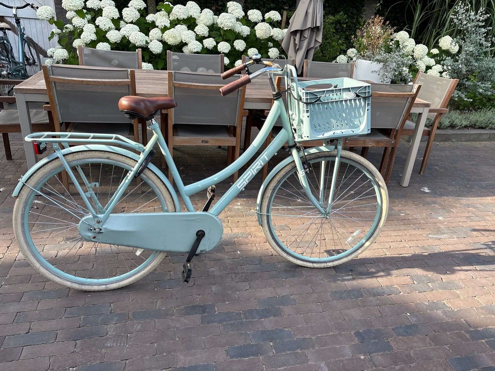 Spirit damesfiets mintgroen - opknapper/campingfiets, Velgrem, Ophalen, Overige merken, Gebruikt