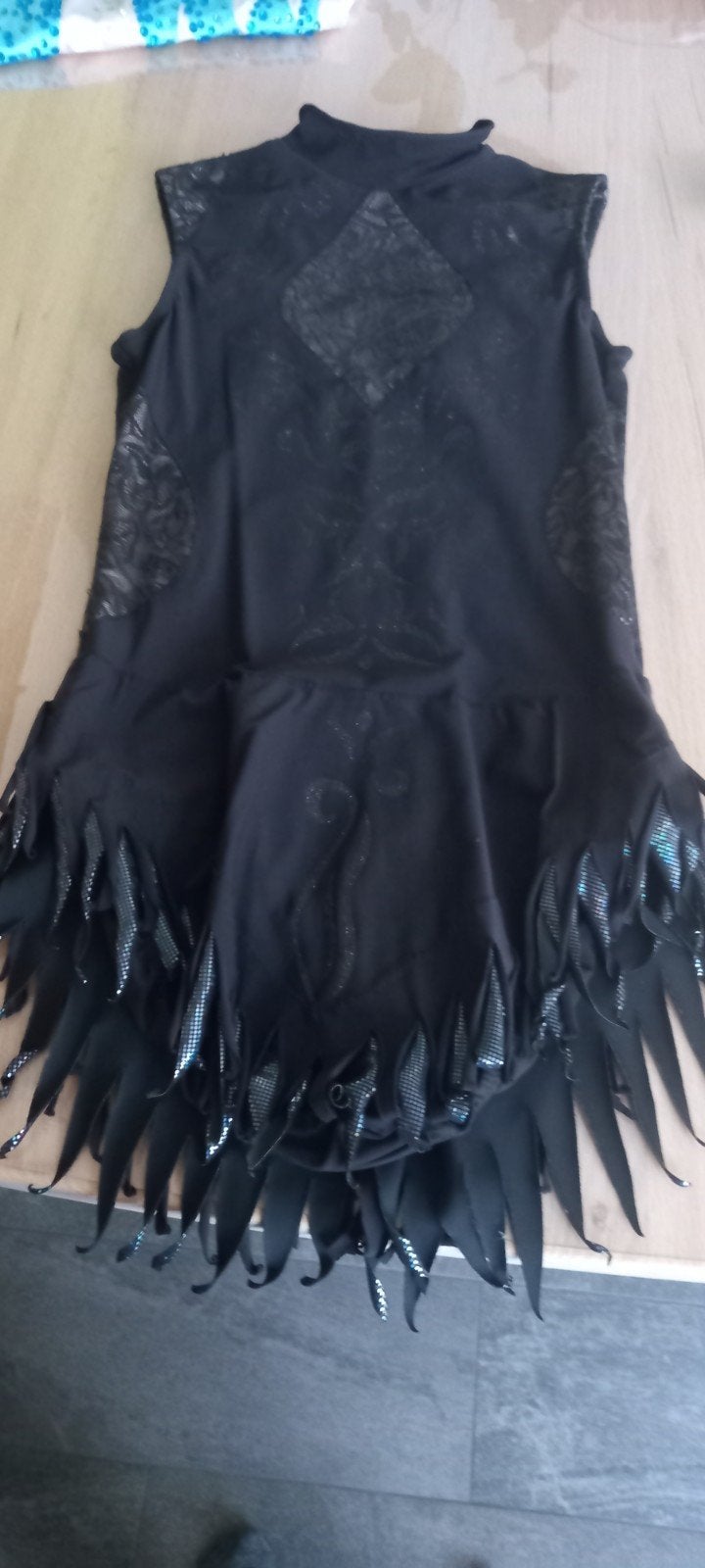 Zwart danspakje met glitter en kant - Maat M, Ophalen of Verzenden, Kleding, Maat 36 (S), Overige thema's
