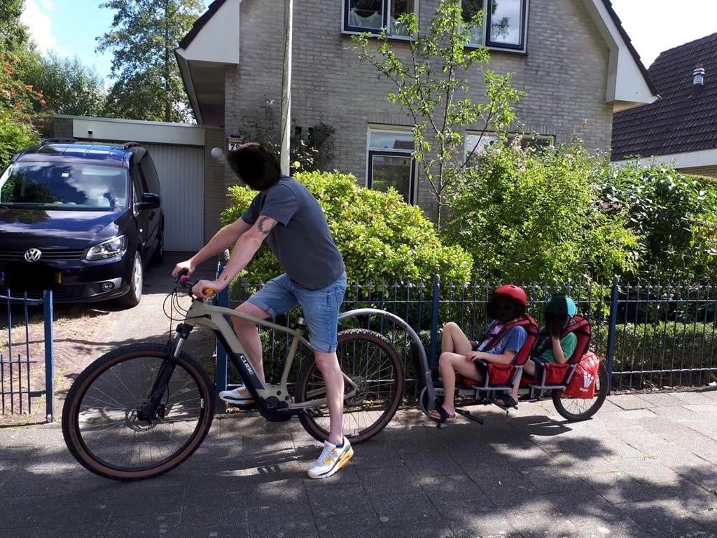 Weehoo fietskar voor 2 kinderen - Stabiel en compleet, Ophalen, Gebruikt, Kinderkar, 40 tot 60 kg