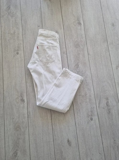 *Authentic white Levi's, Wit, Ophalen of Verzenden, Zo goed als nieuw, W30 - W32 (confectie 38/40)