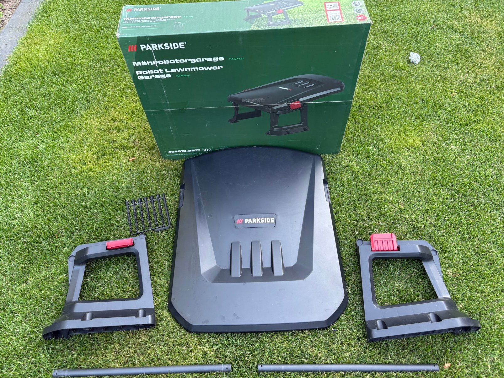 Parkside robotmaaier garage, Ophalen of Verzenden, Zo goed als nieuw, 20 tot 25 cm