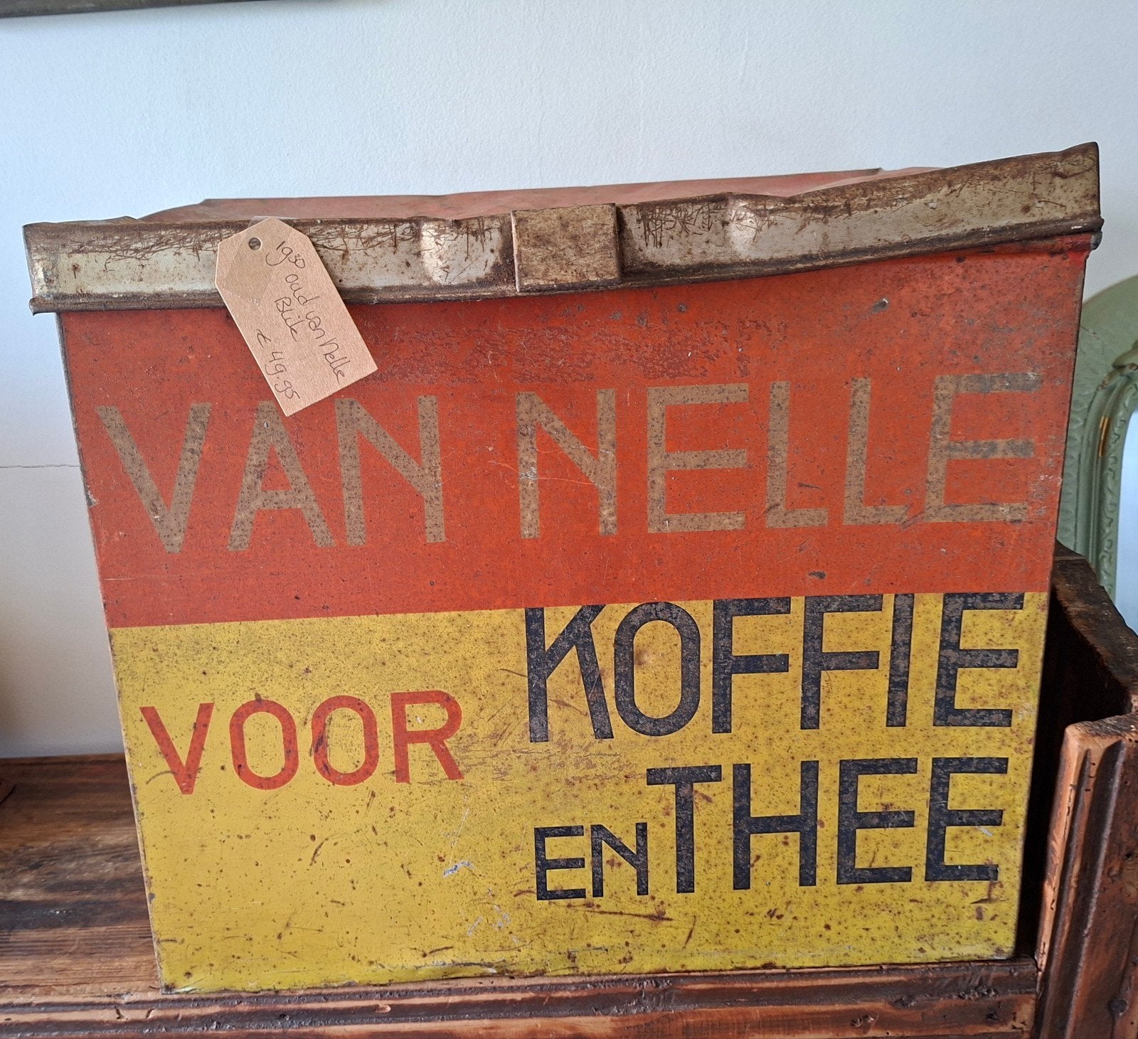 oud van Nelle blik, Ophalen of Verzenden, Gebruikt, Reclamebord