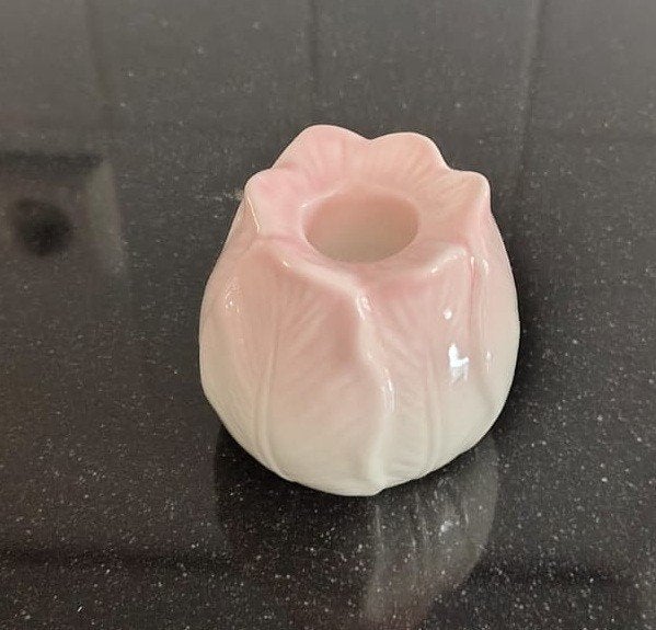 tulp kaarsenstandaard te koop, Overige merken, Ophalen of Verzenden, Zo goed als nieuw, Roze