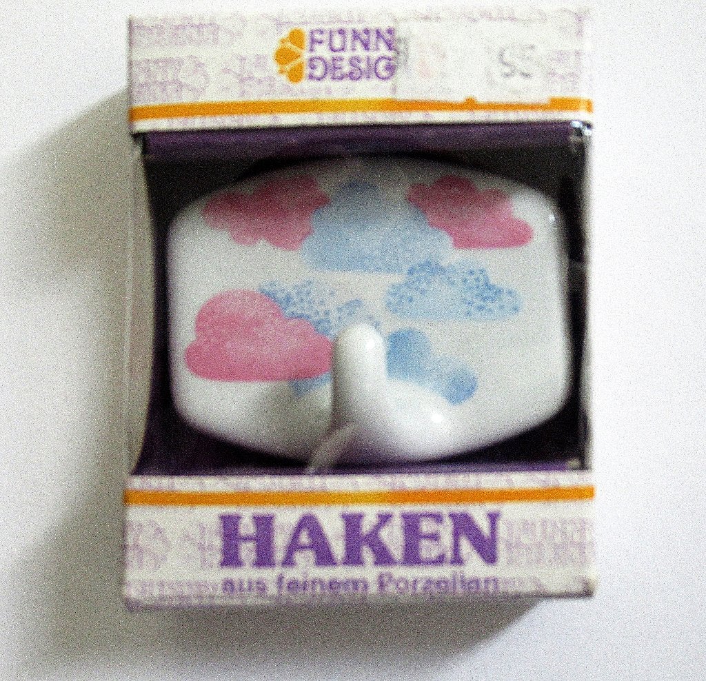 Funn design - decoratief haakje van fijn porselein, nieuw., Ophalen of Verzenden