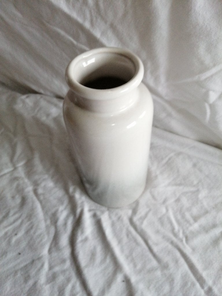 wit met grijze kleur zeer leuk model om te zien, Vintage, Ophalen of Verzenden, Zo goed als nieuw, Wit