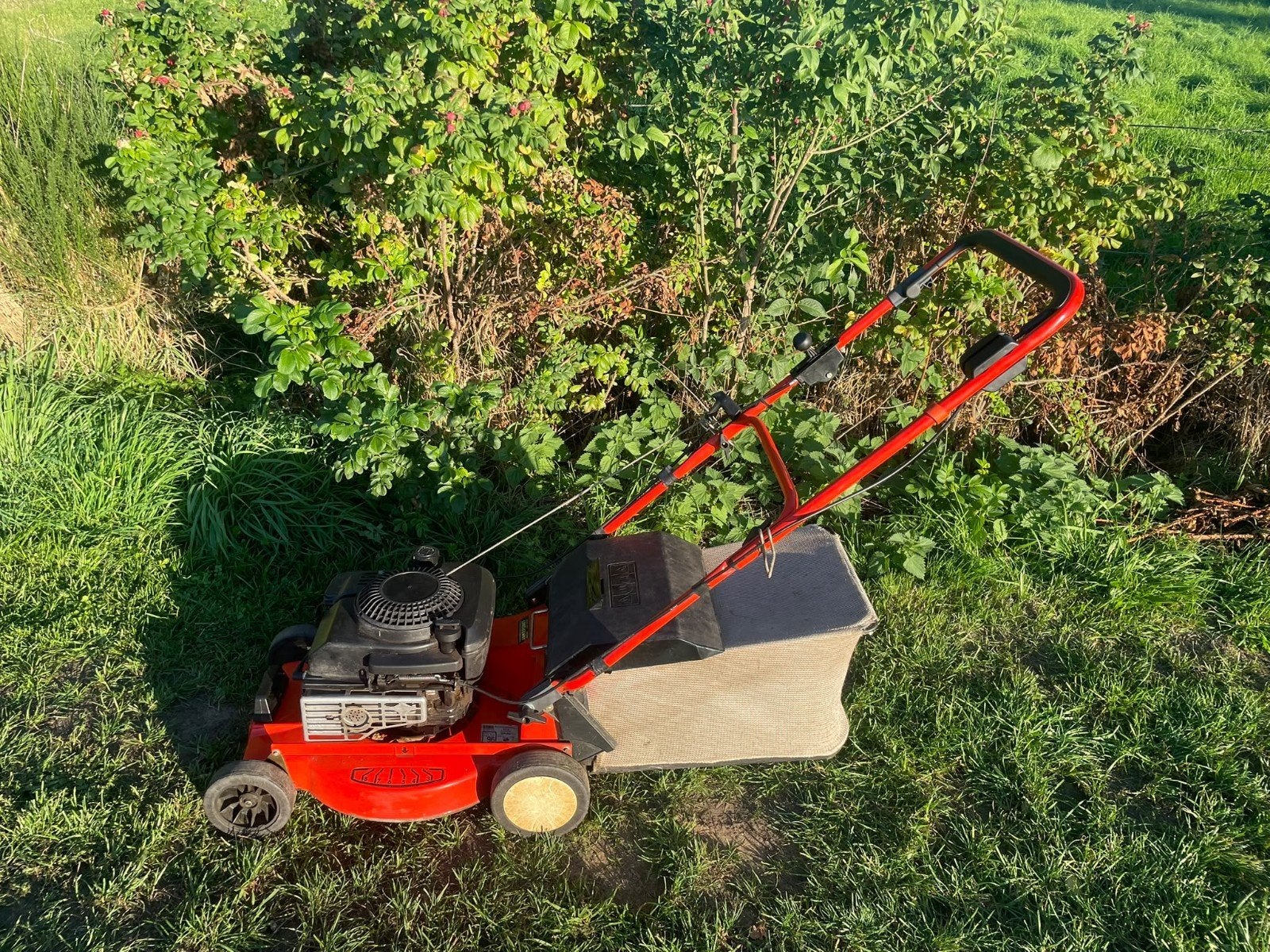 Sabo grasmaaier - Start en loopt perfect, met opvangbak, Tuin en Terras, Sabo, Gebruikt, Ophalen of Verzenden, Opvangbak