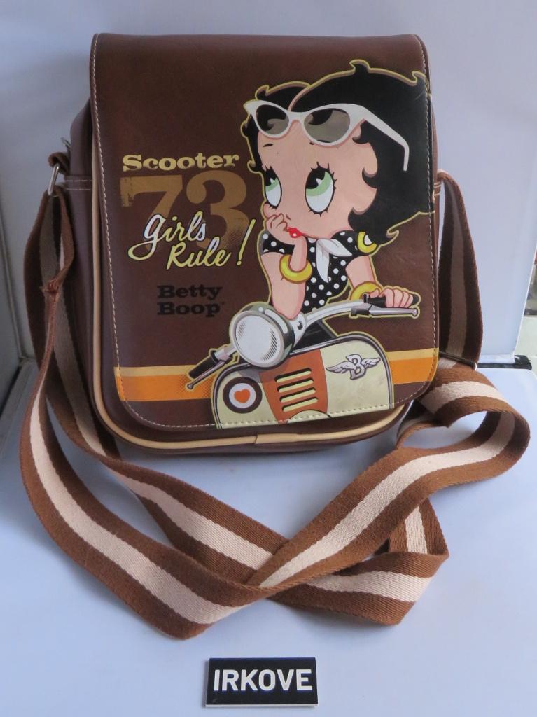 BETTY BOOP * VINTAGE TAS! * Verzamelitem *, Sieraden, Tassen en Uiterlijk, Tassen | Schoudertassen, Verzenden, Gebruikt, Bruin