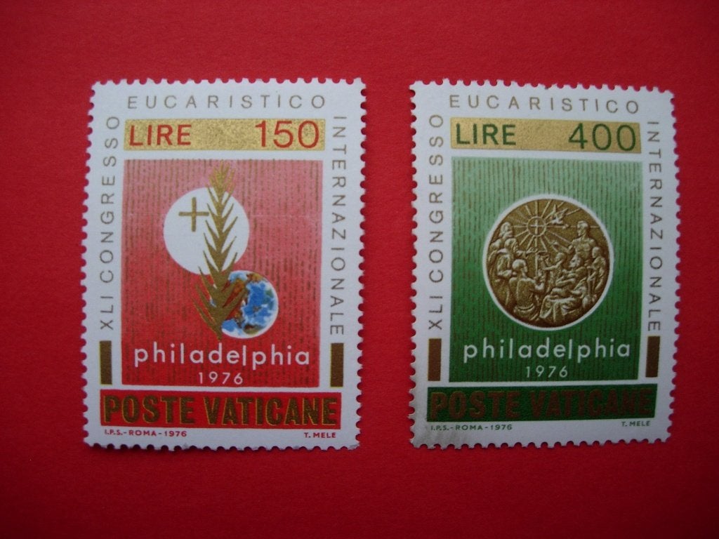 Vaticaanstad 1976 Int. Eucharistisch congres, Verzenden, Overige landen, Postfris