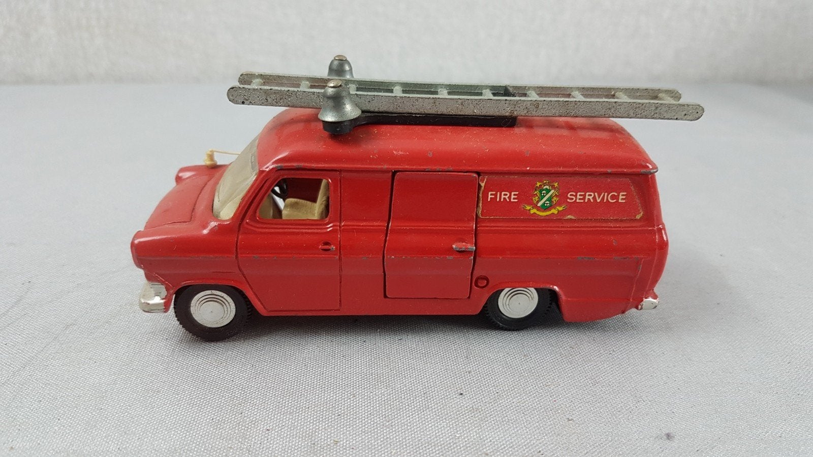 Dinky Toys Ford Transit Brandweerbusje, Ophalen of Verzenden, Gebruikt, Auto
