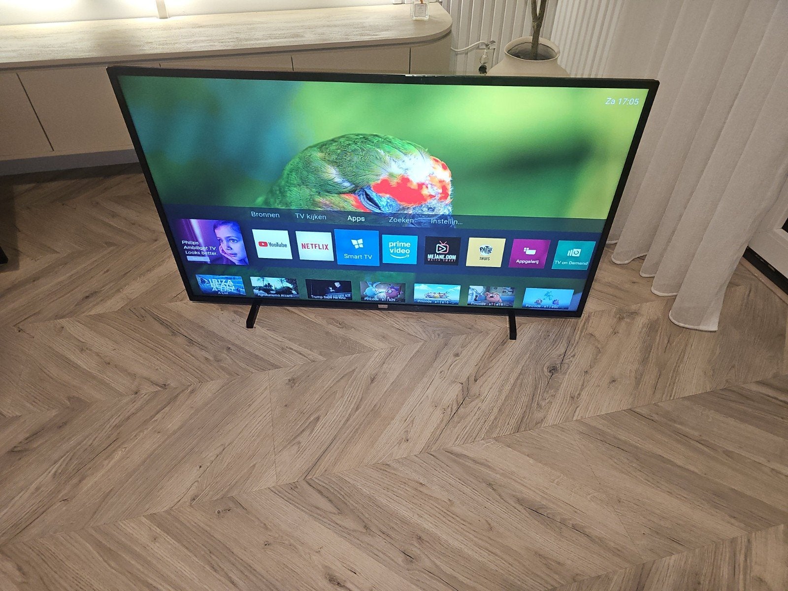 PHILIPS SMART TV 50 INCH 4K UHD, Philips, 50 Hz, Ophalen of Verzenden, Zo goed als nieuw