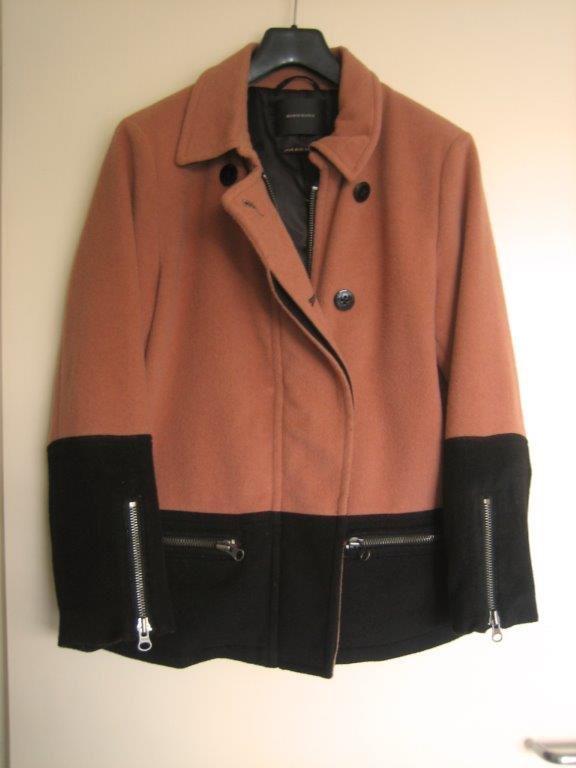 Apart warm oudroze-zwart jasje MAISON SCOTCH 42 snazzeys, Verzenden, Maat 42/44 (L), Maison Scotch, Zo goed als nieuw