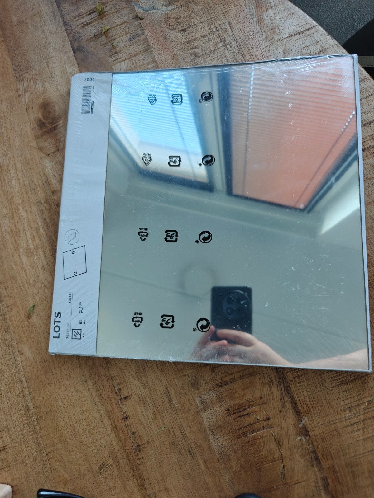 IKEA LOTS Spiegels - 4 stuks, 30x30 cm, Ophalen, Minder dan 50 cm, Vierkant, Nieuw