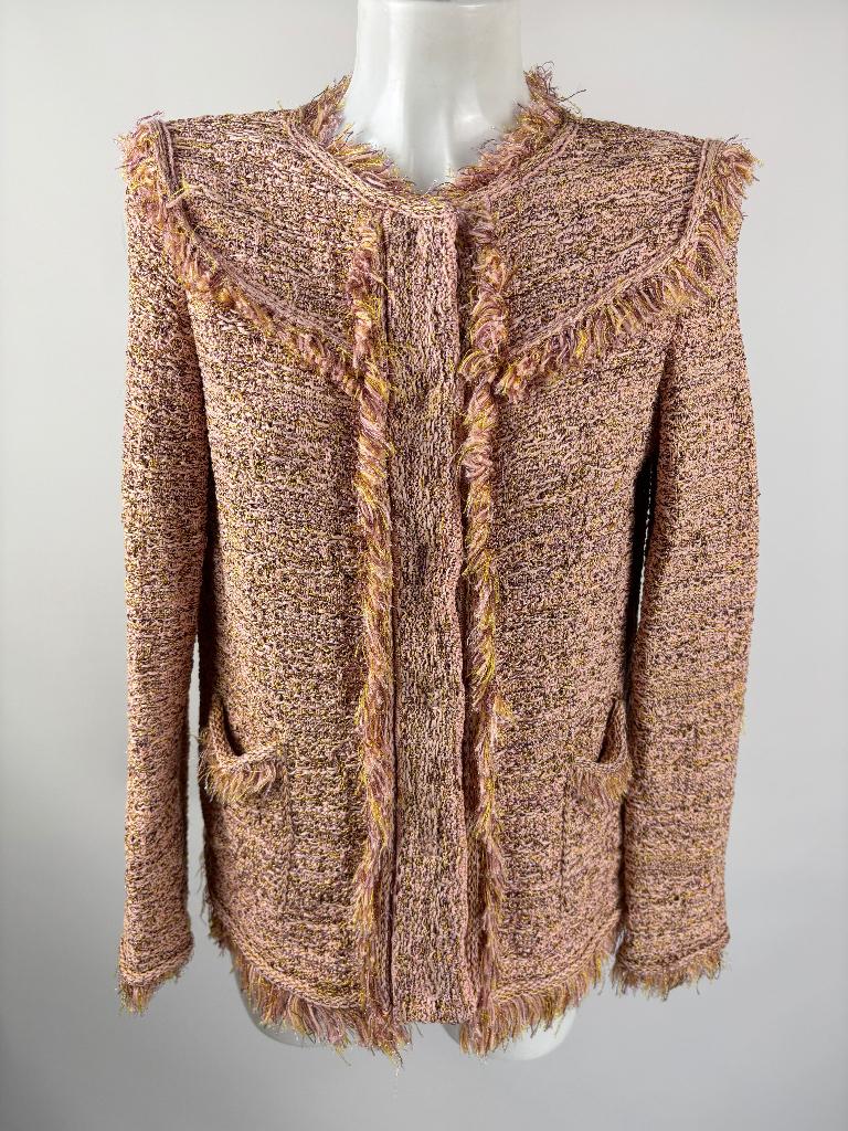 MISSONI Oranje roze jas vest  Maat IT 44 - EU 38, Kleding | Dames, Maat 38/40 (M), Overige kleuren, Ophalen of Verzenden, Zo goed als nieuw