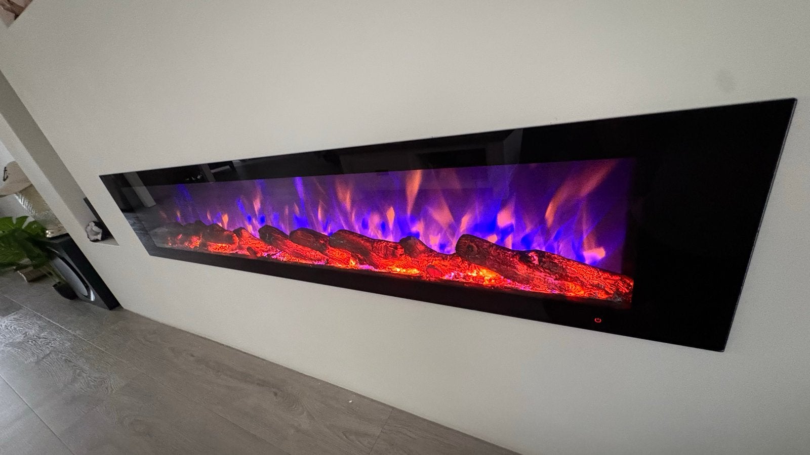 Sfeerhaard LED ZGN met afstandsbediening 1.50m, Ophalen of Verzenden, Zo goed als nieuw, Hangende haard, Elektrische haard