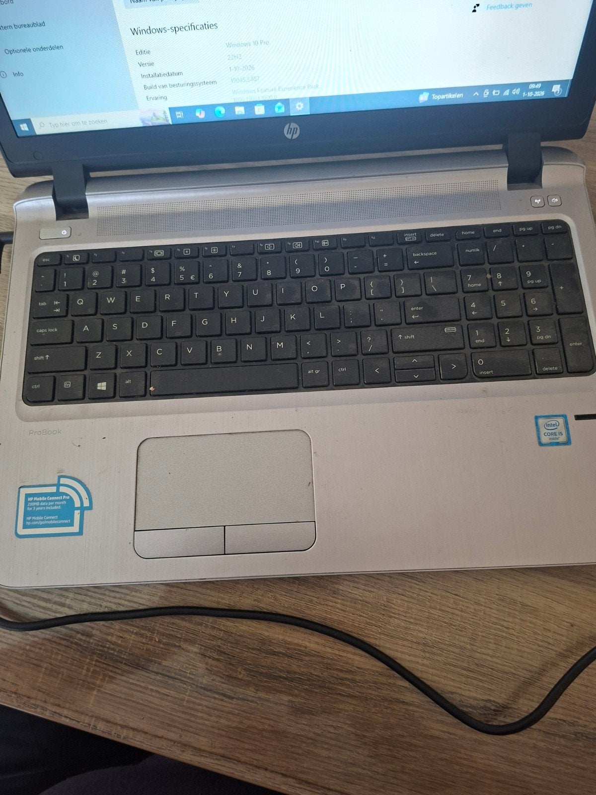 HP ProBook laptop - Intel Core i5, Windows 10 Pro, Computers en Software, Gebruikt, HDD, 2 tot 3 Ghz, 8 GB