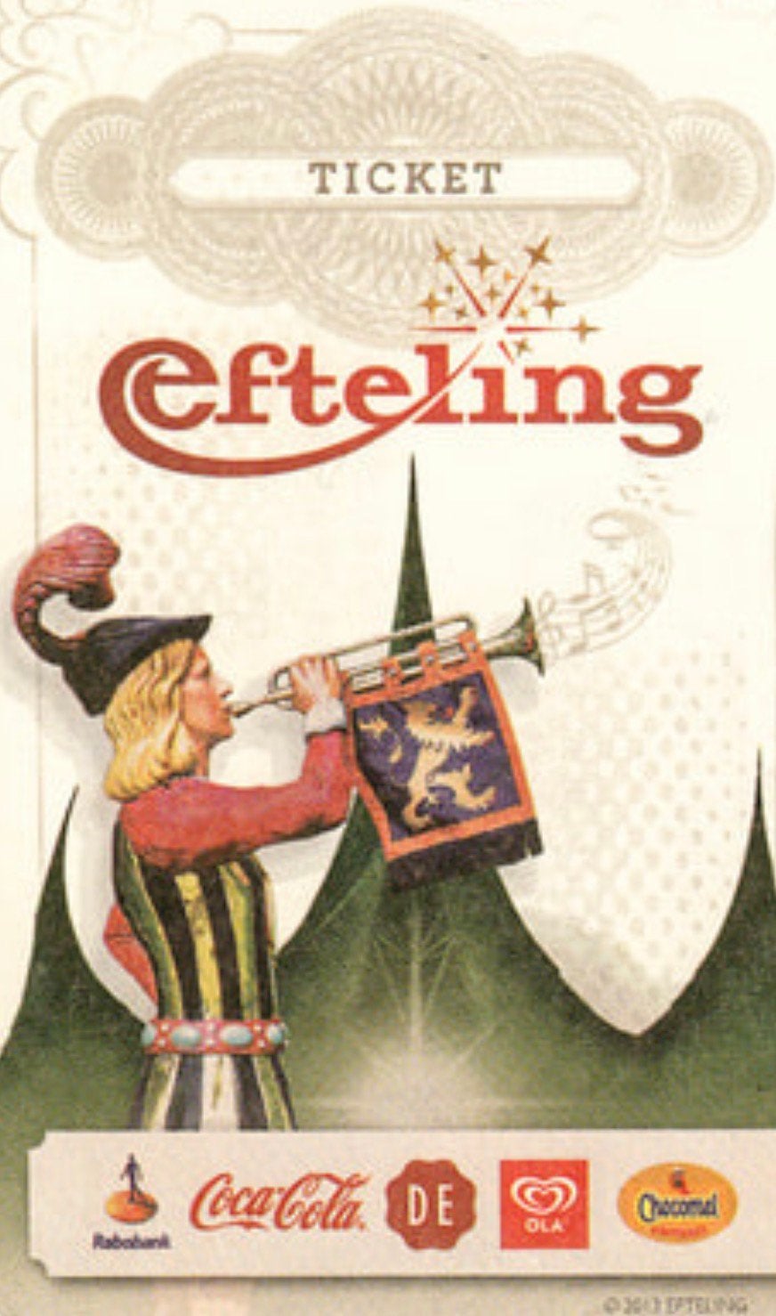 4 Efteling tickets (Flexibel), Drie personen of meer, Ticket of Toegangskaart