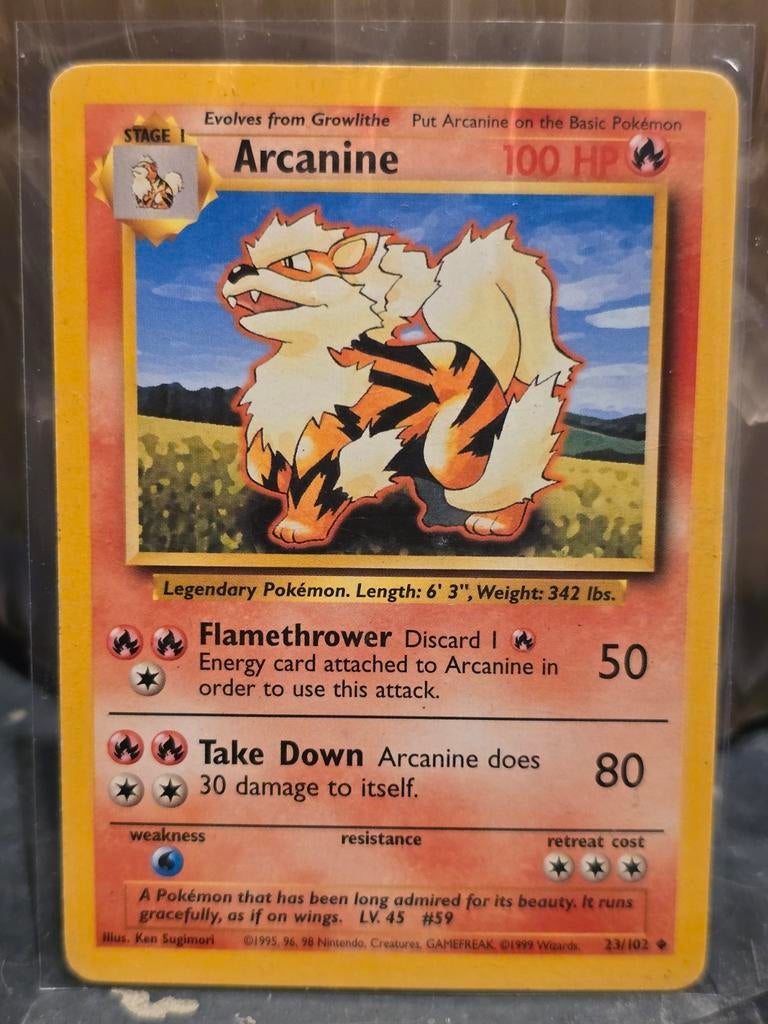 Arcanine 23/102 Pokémon kaart, Ophalen of Verzenden