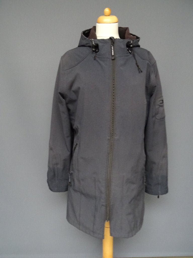 ILSE JACOBSEN HORNBAEK maat 44, blauwe softshell regenjas., Blauw, Maat 42/44 (L), Ophalen of Verzenden, Ilse Jacobsen