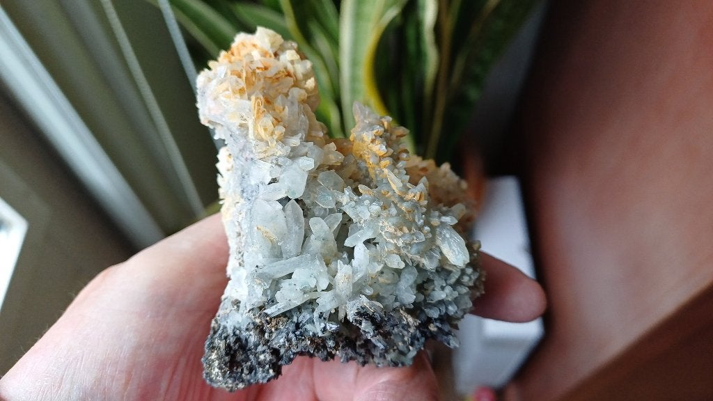 D53-03 Kwarts Sfaleriet Madan Bulgarije #verzameling, Ophalen of Verzenden, Mineraal