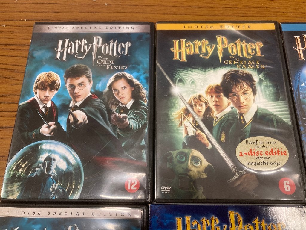 T.K. nog 3 DVD's van Harry Potter zie actuele lijst, Nederlands, Ophalen of Verzenden, Gebruikt, Engels