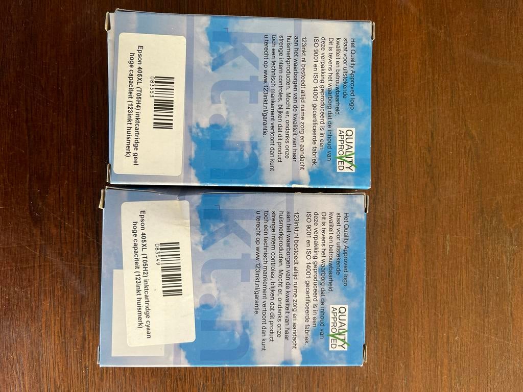 Epson 405xl t05H4 geel epson 405xl T05H02 cyaan, Ophalen of Verzenden, Nieuw, Cartridge
