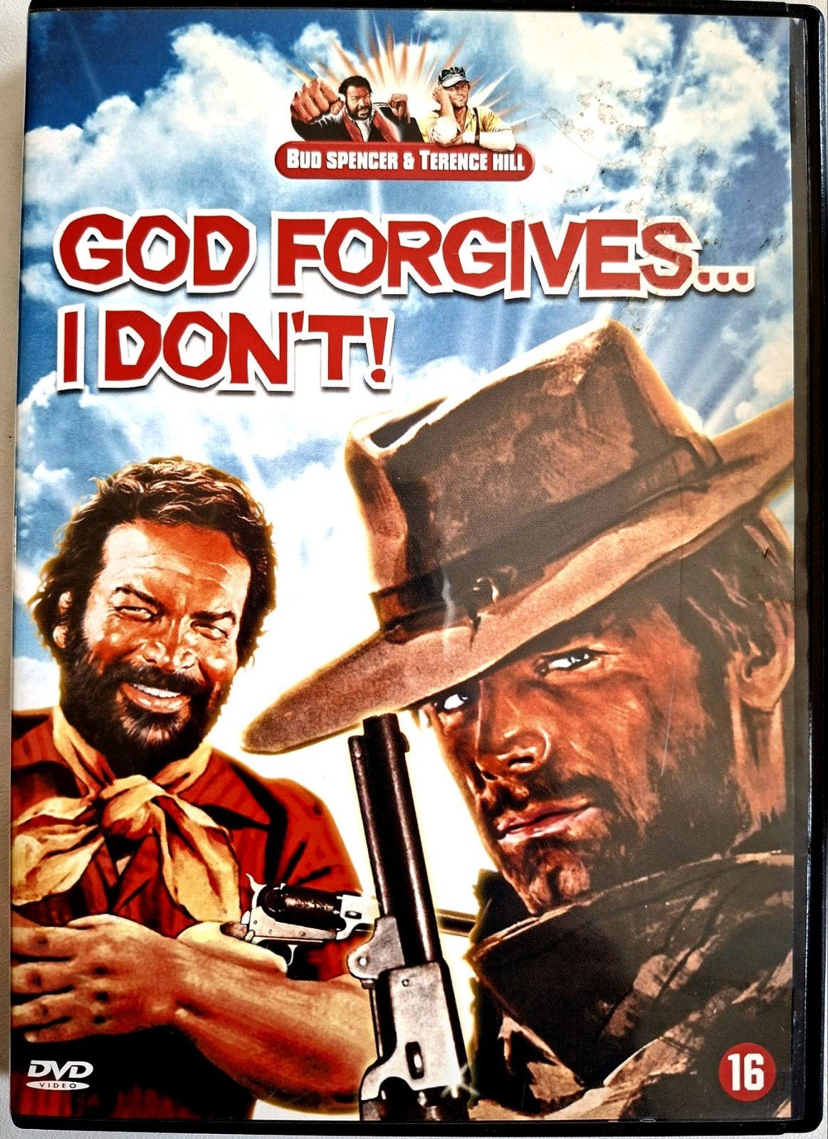 DVD  BUD SPENCER & TERENCE HILL - God Forgives...I Don't!, Alle leeftijden, Ophalen of Verzenden, Gebruikt, Komedie