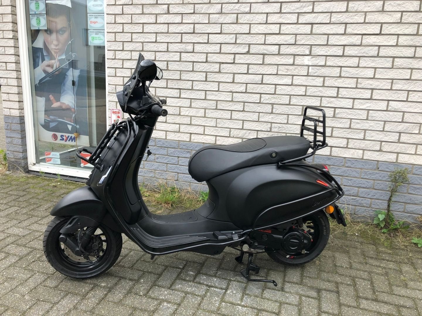 DIKKE VESPA SPRINT S 45KM BROM MAT ZWART BJ2020 6000KM 4-TAK, VESPA, Onbekend, Onbekend, Vespa