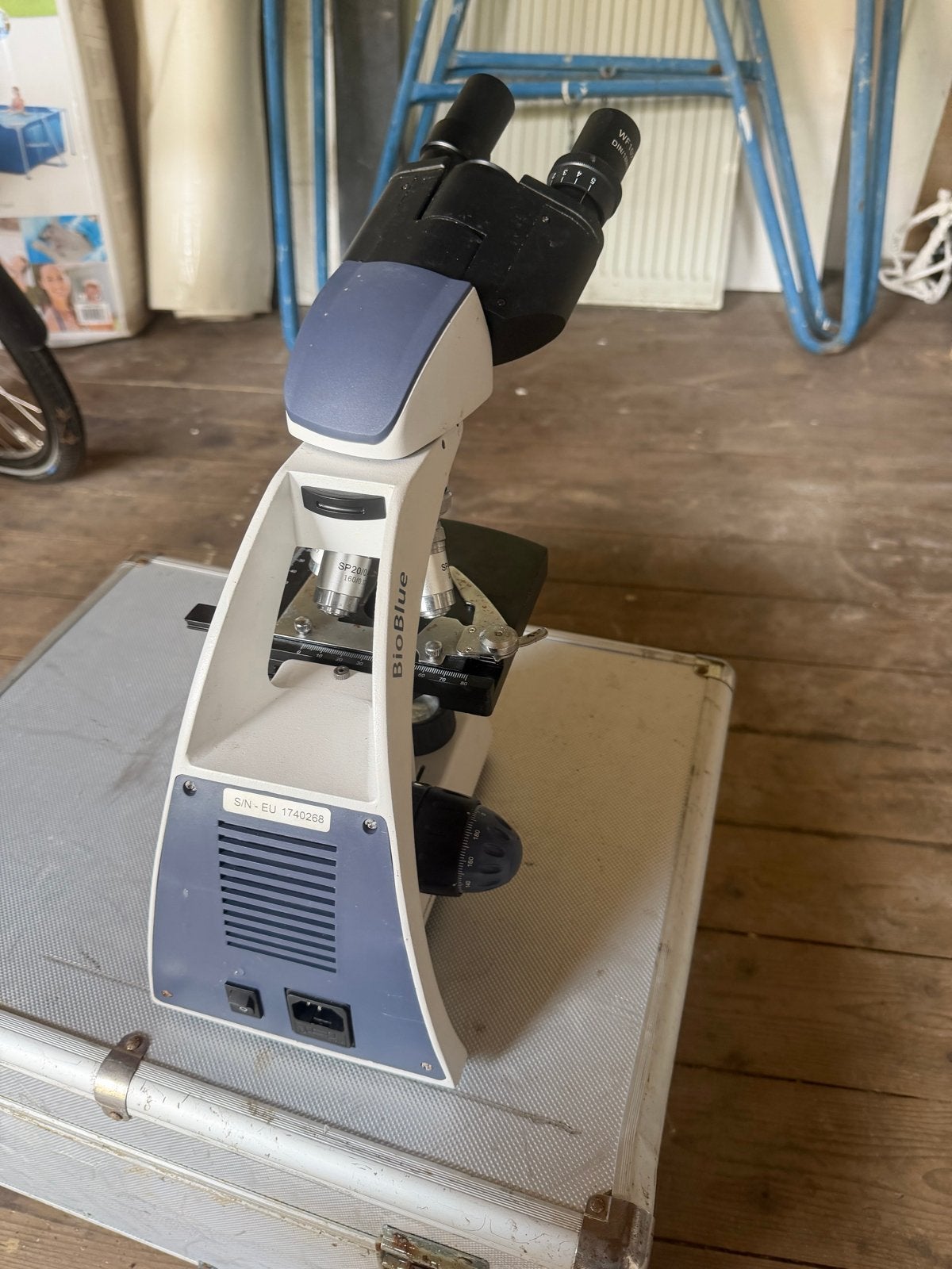 Euromex BioBlue Biologische Microscoop met Koffer, Ophalen, Zo goed als nieuw, 400x tot 1000x, Biologische microscoop
