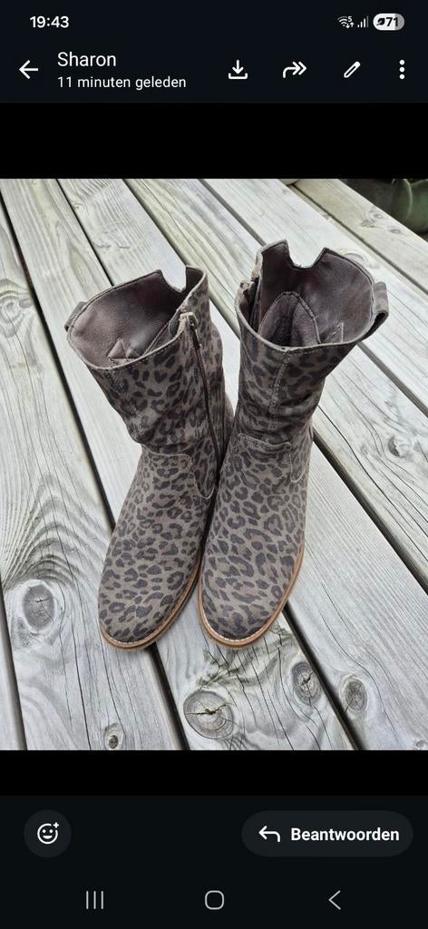 Panter laarzen, Kleding | Dames, Schoenen, Ophalen, Bruin, Zo goed als nieuw, Lage of Enkellaarzen