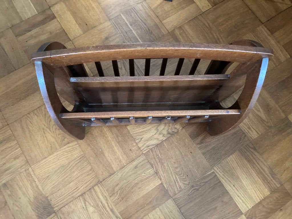 Vintage eiken krantenbak, Ophalen, Gebruikt, Vintage, Hout