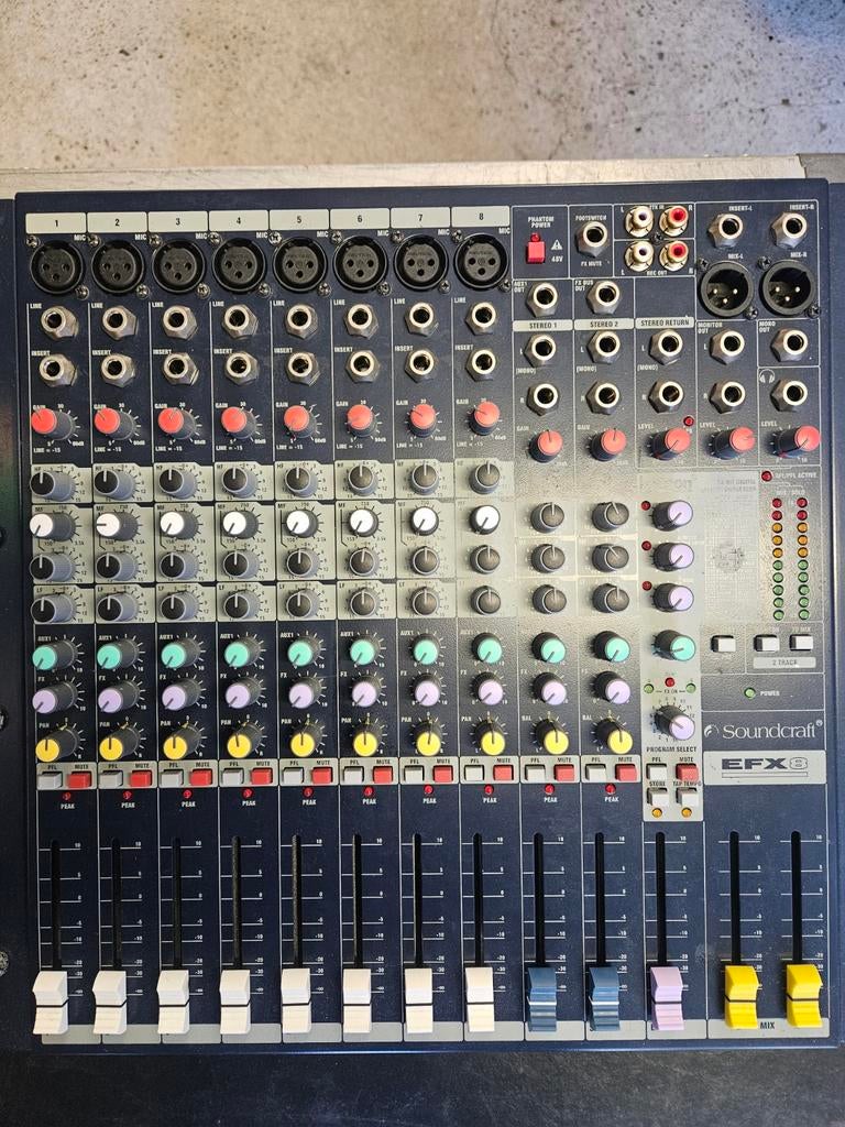 Soundcraft EFX-8, Muziek en Instrumenten, Mengpanelen, Ophalen, 20 kanalen of meer