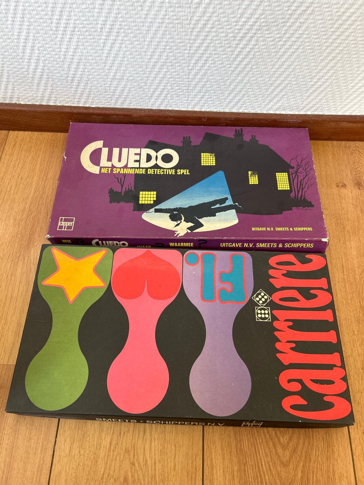 Cluedo en Carriere bordspellen - Vintage editie, Drie of vier spelers, Ophalen of Verzenden, Gebruikt