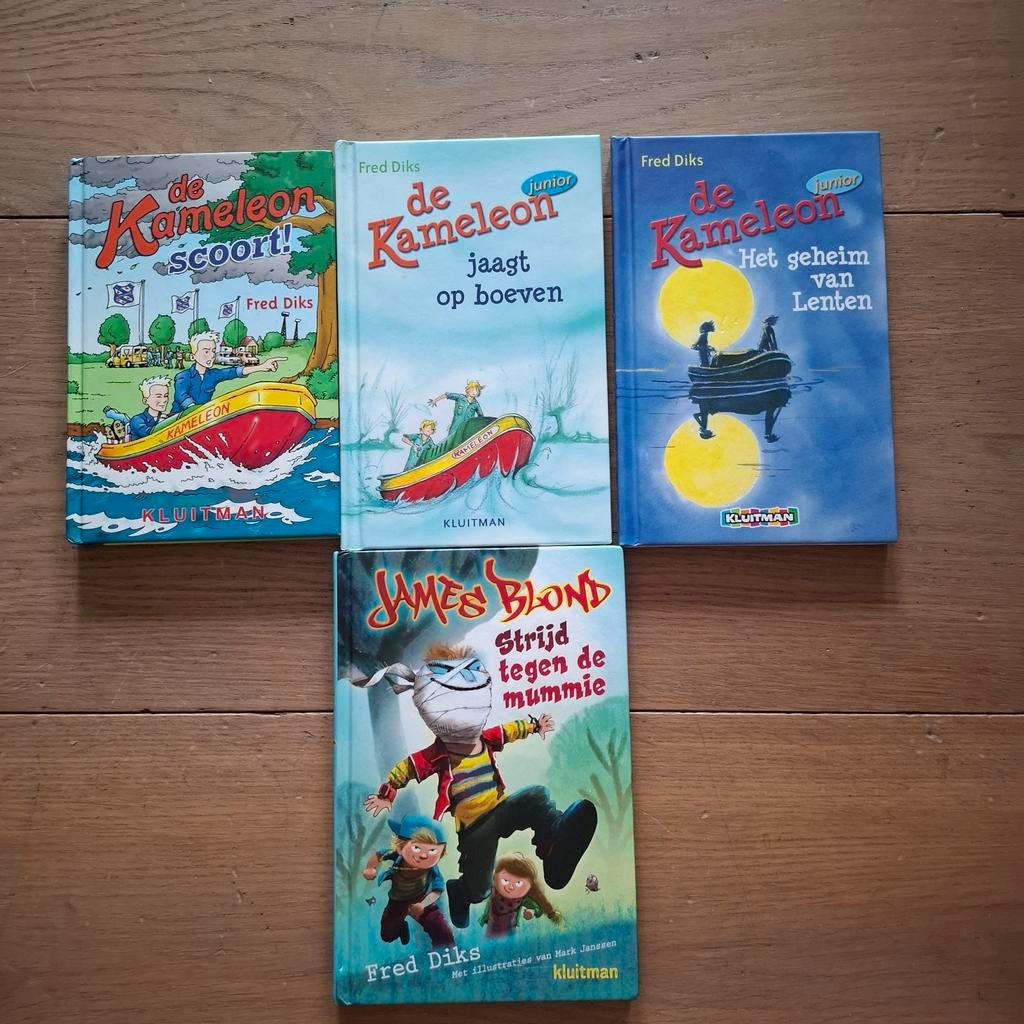 4 x fred diks de kameleon / james blond, Ophalen of Verzenden, Nieuw