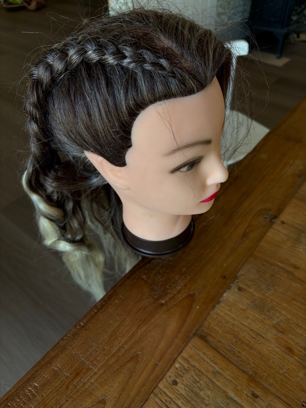 Oefenhoofd met haar en tafelklem, Ophalen, Gebruikt, Overige typen