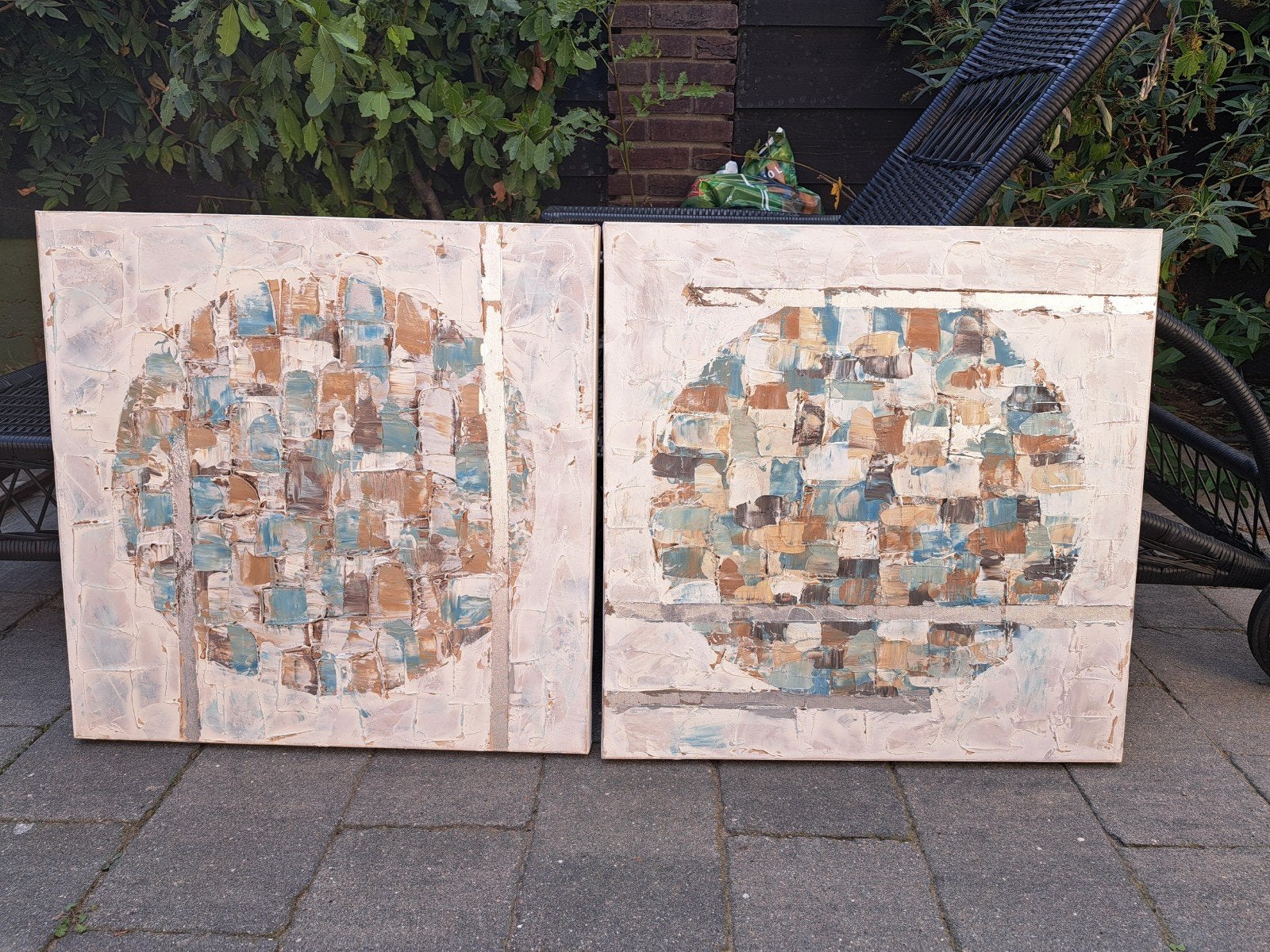 Twee schilderijen, Ophalen of Verzenden, Schilderij