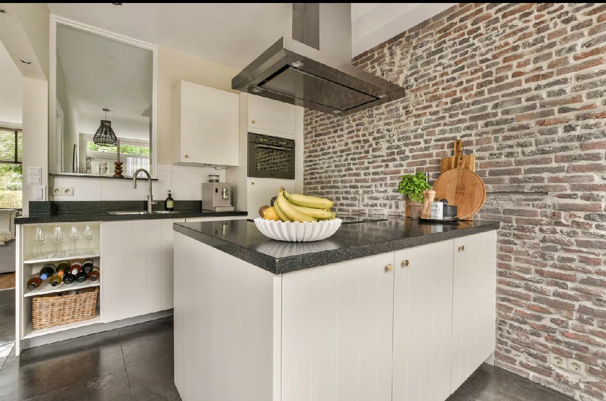 Grote witte keuken met eiland, lades en quooker, Huis en Inrichting, Ophalen, Gebruikt, Wit, Overige typen