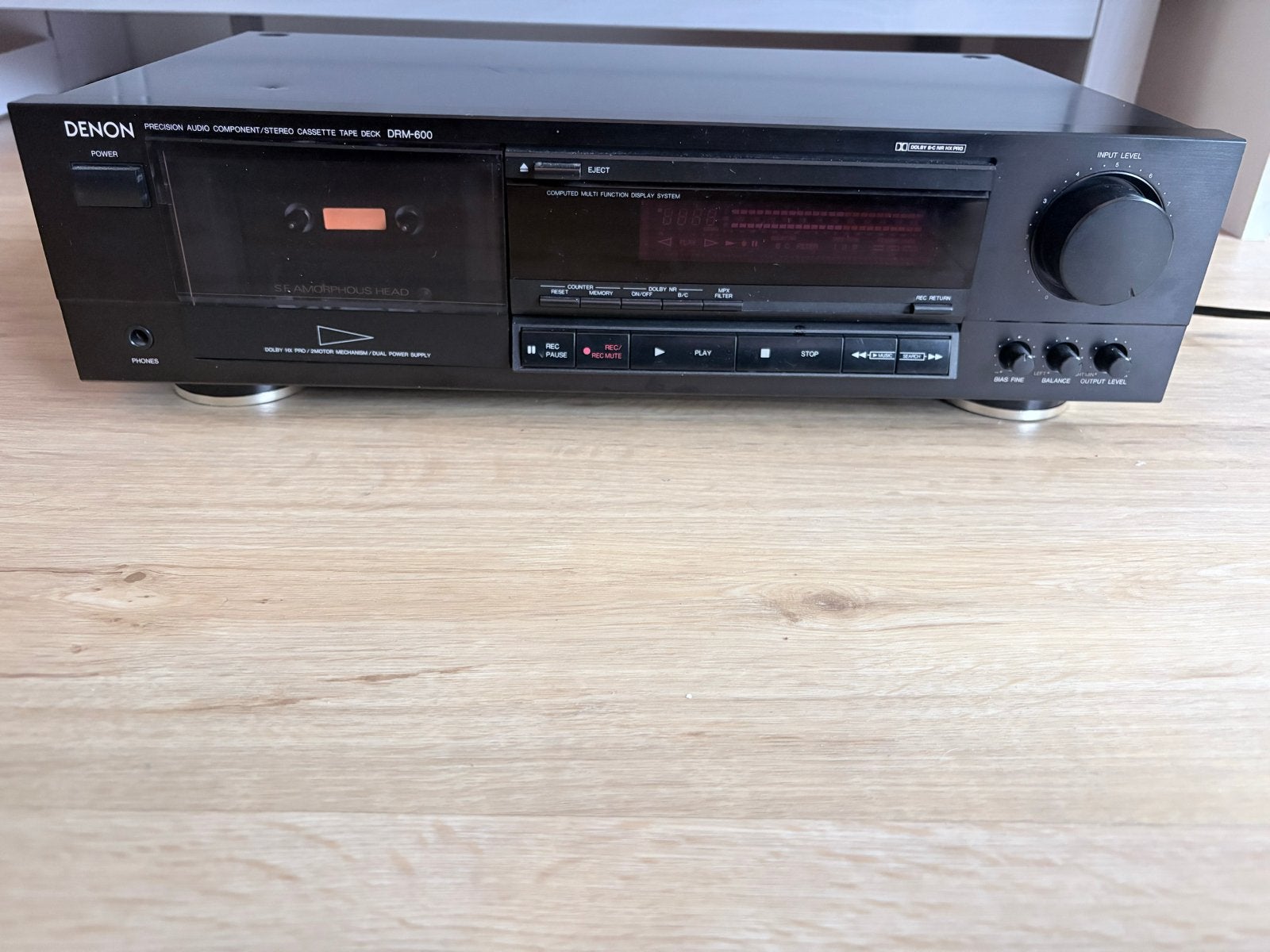 Denon DRM-600 Cassettedeck - Uitstekende staat, Ophalen, Enkel, Denon, Tiptoetsen