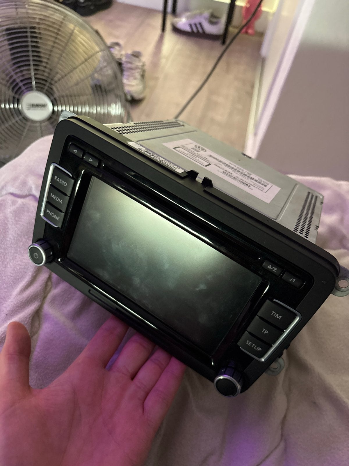 Volkswagen RCD510 origineel touchscreen radio., Auto diversen, Ophalen, Zo goed als nieuw