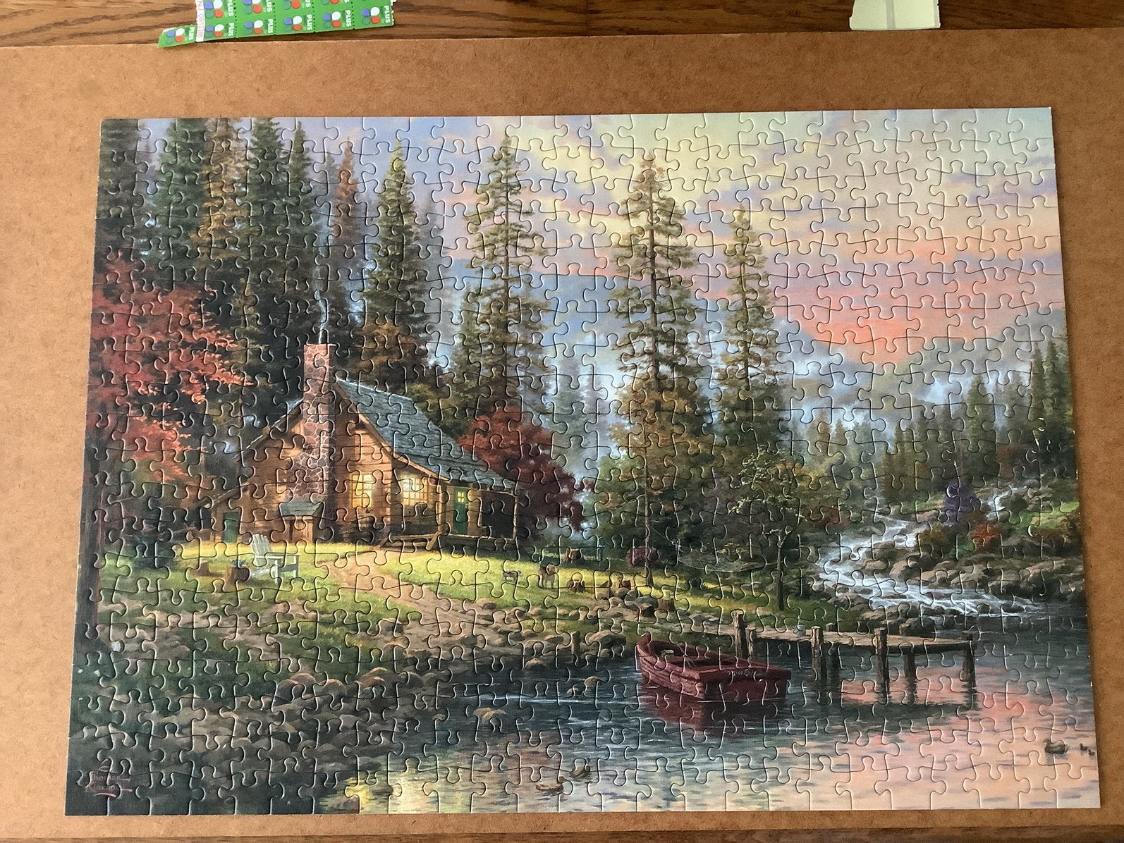 THomas Kinkade puzzel 500 stukjes, Ophalen of Verzenden, 500 t/m 1500 stukjes, Zo goed als nieuw
