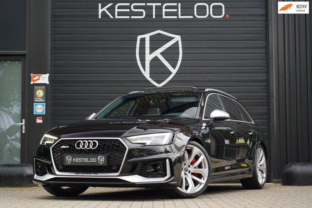 Audi RS4 Avant 2.9 TFSI RS 4 quattro MATRIX/PANO/RS-SPORTUIT, Auto's, Audi, Automaat, Gebruikt, Vierwielaandrijving, 450 pk