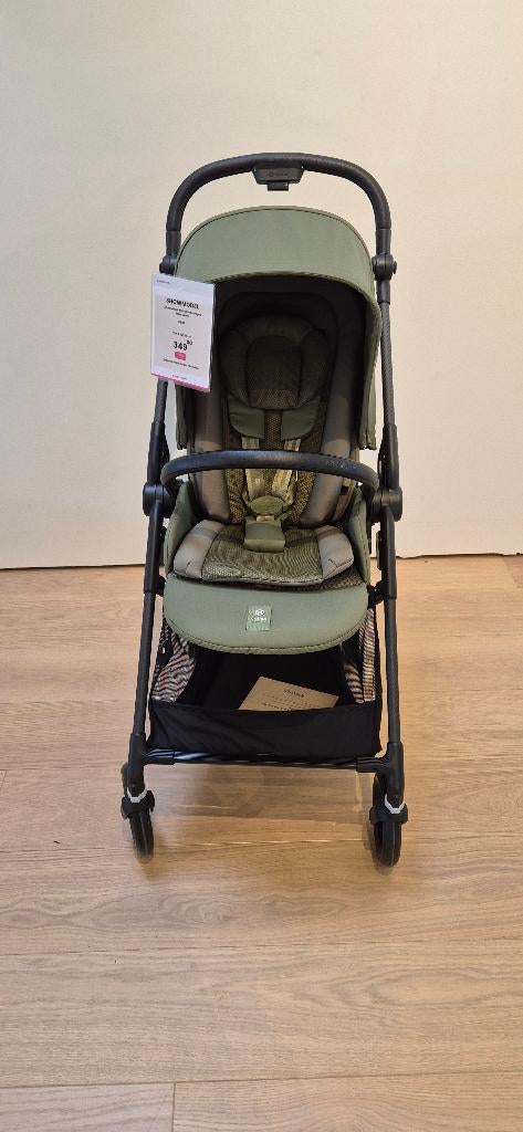 Cybex Melio Carbon Kinderwagen – Moss Green, Ophalen of Verzenden, Zo goed als nieuw, Verstelbare rugleuning