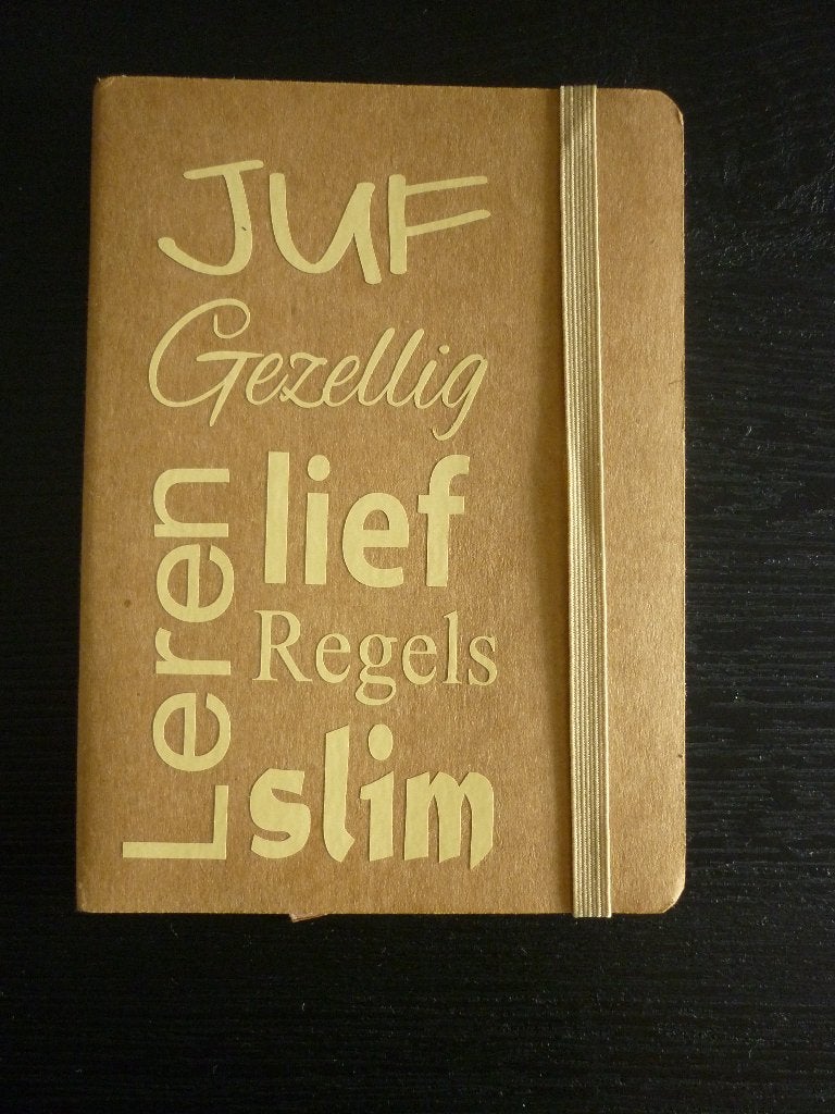 Notitieboekje juf / afscheid lerares / kado juffrouw, Ophalen of Verzenden, Nieuw