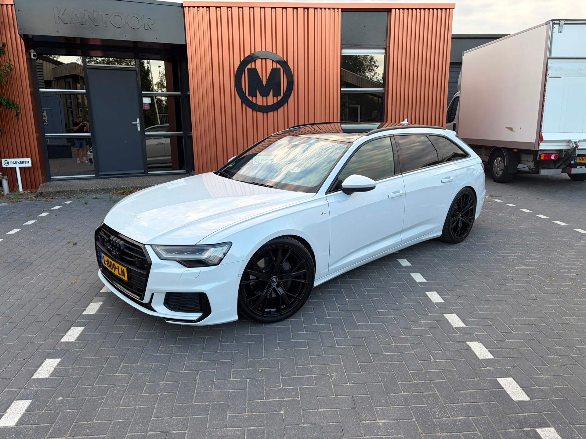Audi A6 Avant 50 TDI quattro Sport Pro Line S FULL Options, Auto's, Audi, Automaat, Gebruikt, Wit, Automatische klimaatregeling